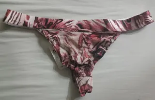Tanga estampado semitransparente Talla L