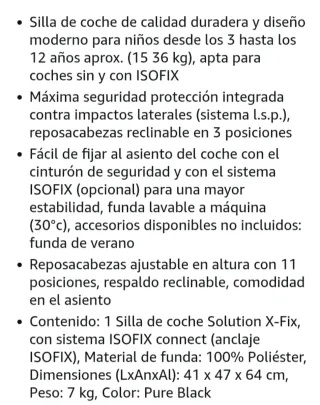 Silla Coche Cybex Silver Solution X-Fix