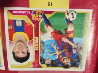 Cromos de fútbol Messi F.C. Barcelona