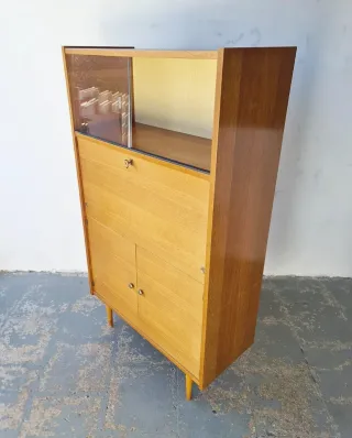Secreter Mid Century francés. Vintage, 60s.