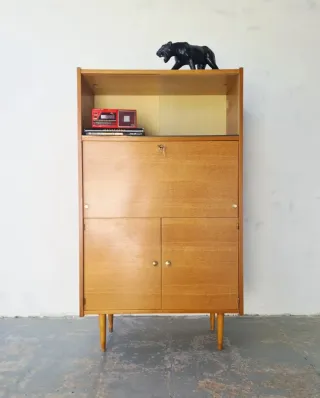 Secreter Mid Century francés. Vintage, 60s.