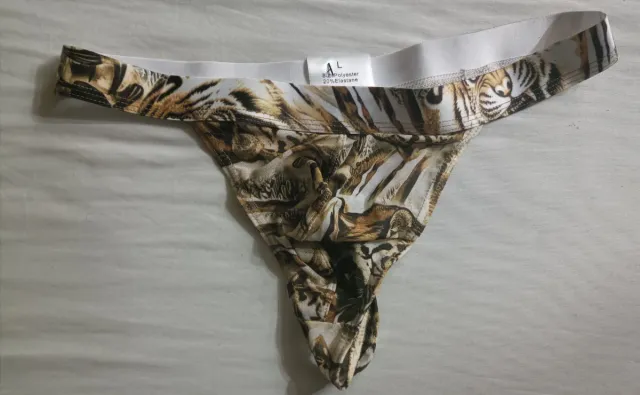 Tanga estampado tigre talla L