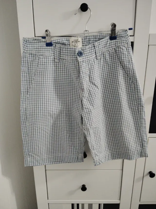 Pantalón corto cuadros L&B Talla xs