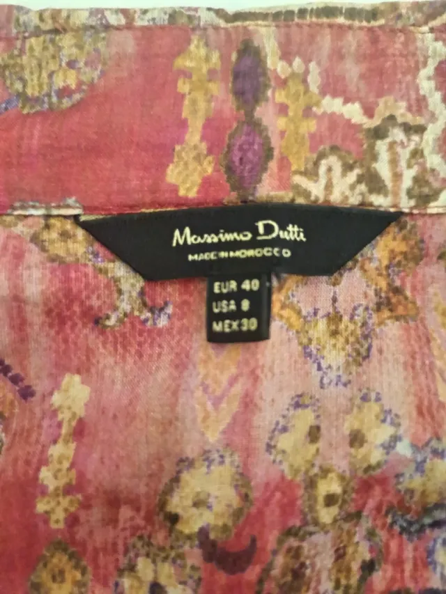 Camisa Massimo Dutti Estampada Multicolor