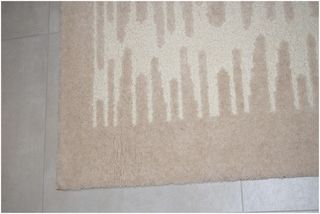 Tappeto in pura lana beige