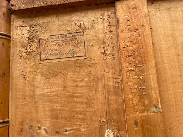 Armadio francese in stile bambù del XIX secolo