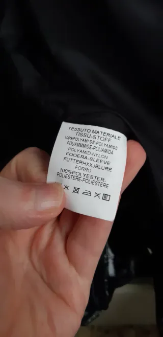 Piumino lucido Thundery nero