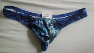 Tanga Lycra Hombre Lobo Talla Única