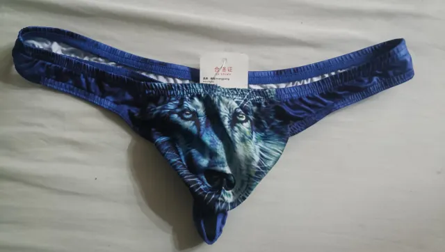 Tanga Lycra Hombre Lobo Talla Única