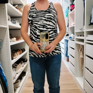 Camiseta deportiva cebra