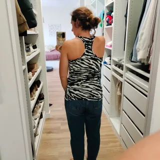 Camiseta deportiva cebra