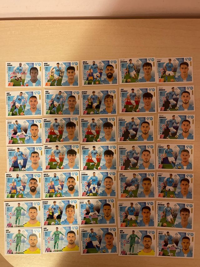 63 cromos del Celta de Vigo normali
