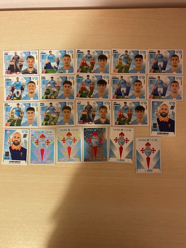 63 cromos del Celta de Vigo normali