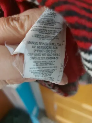 Abrigo Mango cuadros talla L