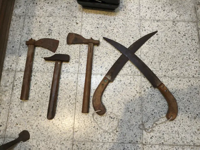 Conjunto herramientas antiguas