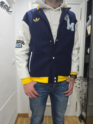 Chaqueta Bomber Real Madrid Adidas Azul