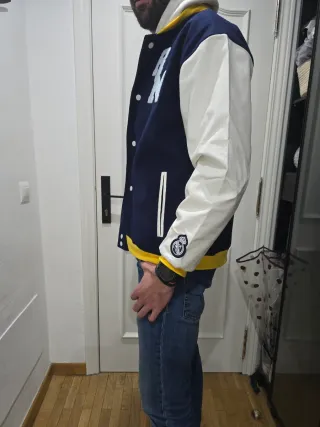 Chaqueta Bomber Real Madrid Adidas Azul