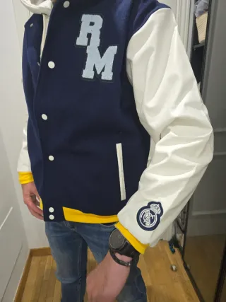 Chaqueta Bomber Real Madrid Adidas Azul