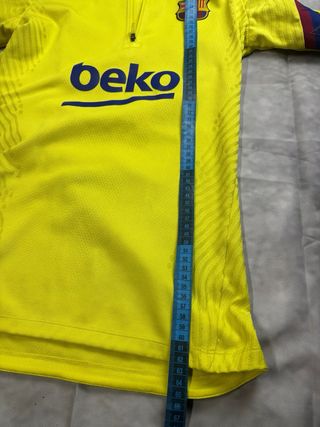 Maglia Calcio Barcellona Nike Mezza Zip Gialla