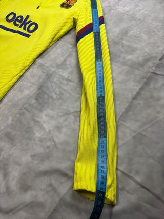 Maglia Calcio Barcellona Nike Mezza Zip Gialla