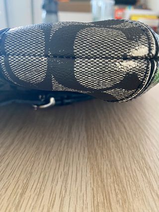 Bolsa Bandolera Coach Monograma Gris/Negro