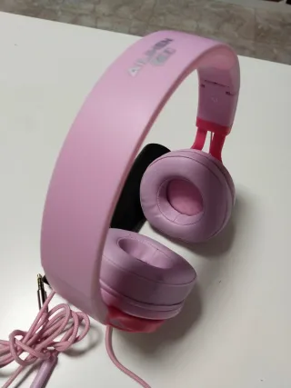 Auriculares AILIHEN Rosas. Con micrófono.