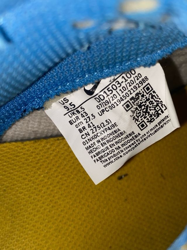 Nike Dunk Low Azul y Blanco