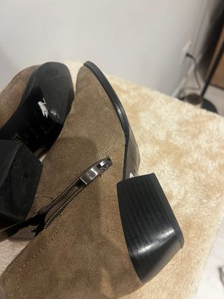 Botines Latouche Piel Ante Marrones Tachuelas