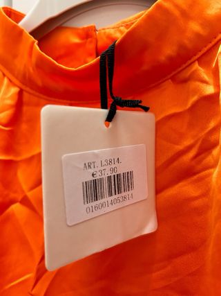 Abito arancione lungo