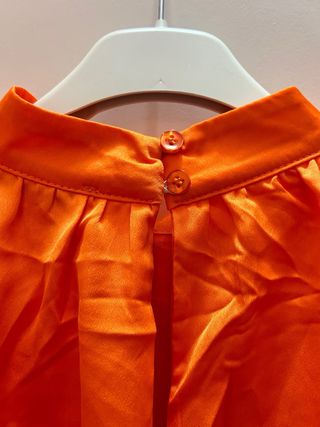 Abito arancione lungo