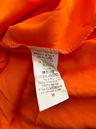 Abito arancione lungo