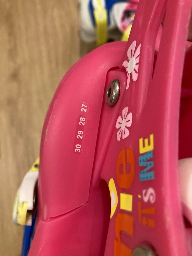 Patines para niña Minnie, talla ajustable 27-30