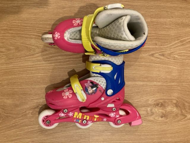 Patines para niña Minnie, talla ajustable 27-30