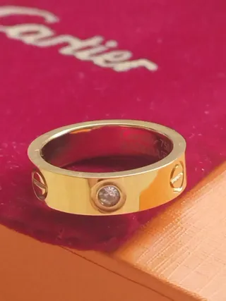 Anillo Cartier Love dorado