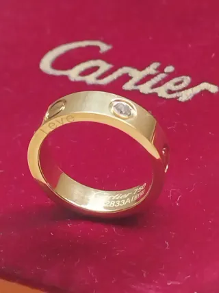 Anillo Cartier Love dorado