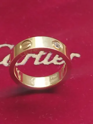 Anillo Cartier Love dorado