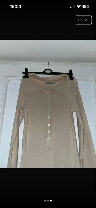 Vestito lungo beige taglia unica