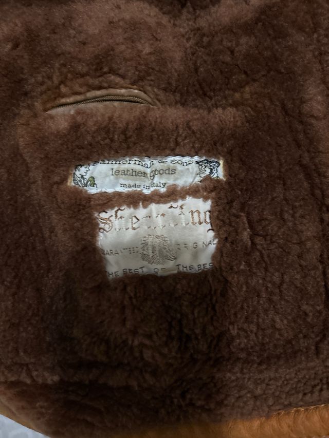 Chaqueta de cuero invierno