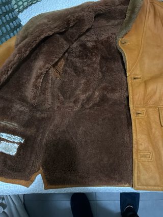 Chaqueta de cuero invierno
