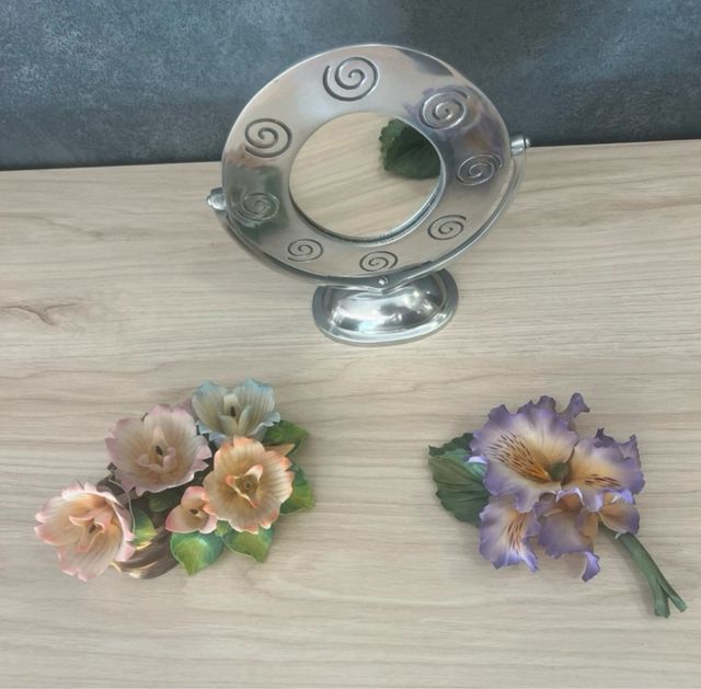 3 Figuras Decorativas Flores