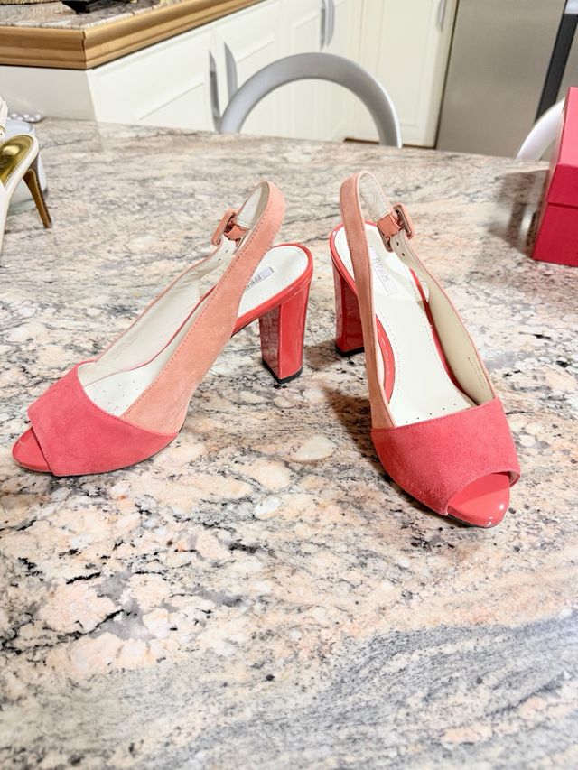 Zapatos Geox Peep Toe Coral