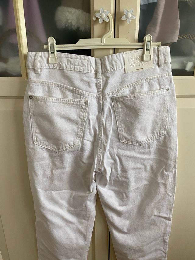 Pantalón vaquero blanco Talla L/40