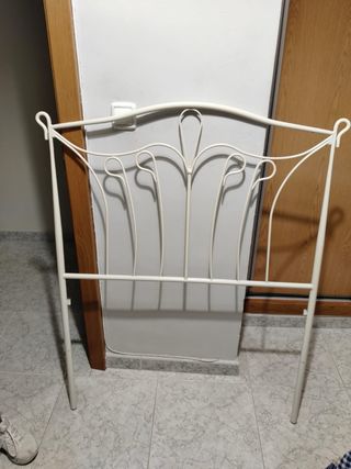 Cabecero de forja blanco