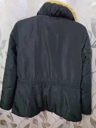 Abrigo El Corte Inglés Beige Negro