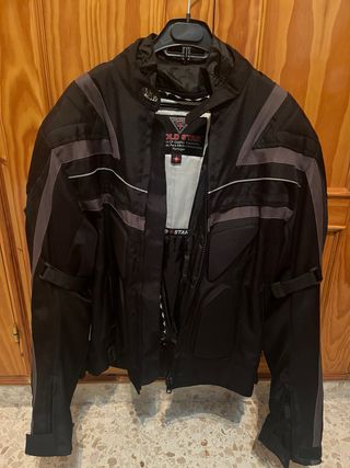 Chaqueta Moto Hombre Old Star Negra