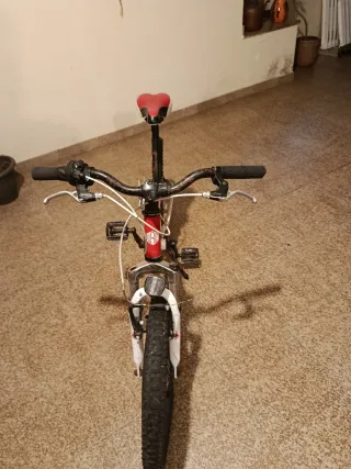 Bicicleta infantil roja