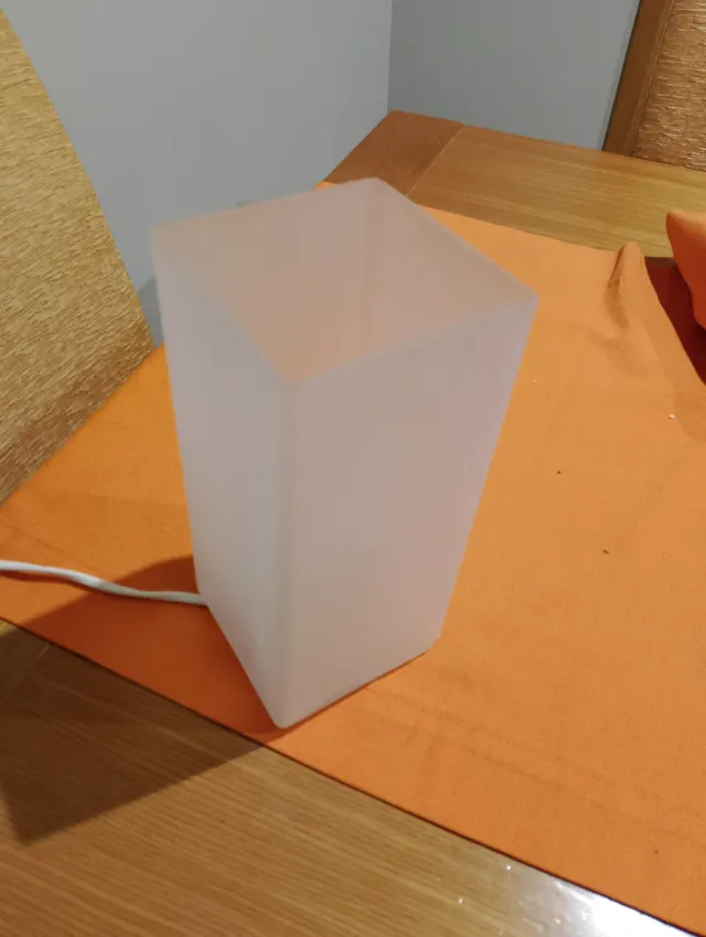 Lámpara Cubo vidrio Transparente