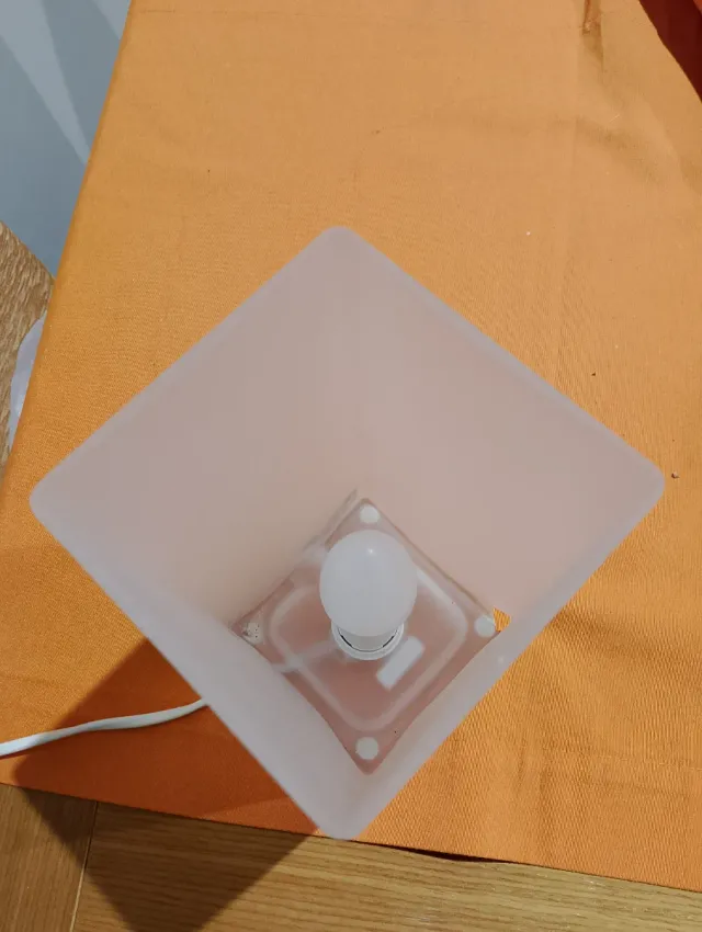 Lámpara Cubo vidrio Transparente