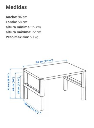 Escritorio infantil Ikea PAHL rosa