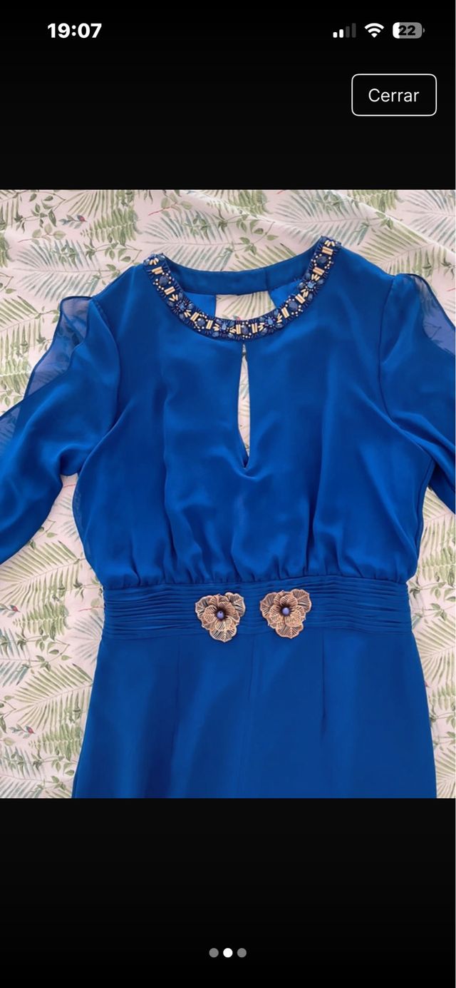 Mono largo fiesta azul